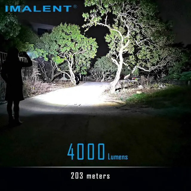 Alt view image 2 of 7 - IMALENT LD70 EDC Flashlight Led Rechargeable Torch, Powerful Flashlight 4000 Lumens with CREE XHP70.2 LED, Super Bright Handlight for Camping and Hiking (Black)