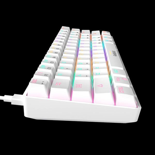 Alt view image 7 of 7 - GAMDIAS Zeus Hermes E4 3-in-1 Combo, 60% Multi-Colored Mechanical Keyboard, RGB 12800 DPI Ergonomic Mouse, Non-Slip Extended Gaming Mouse Mat, White