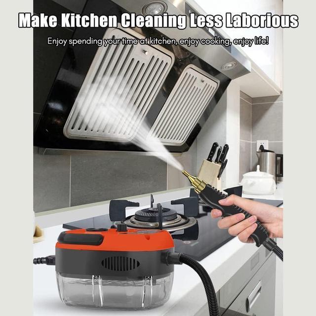 Alt view image 2 of 7 - Shineslay Portable Handheld Steam Cleaner High Temperature Pressurized Steam 2500W Cleaning Machine with Brush Heads Multi-Purpose Steam Cleaners for Kitchen Furniture Bathroom Car Use