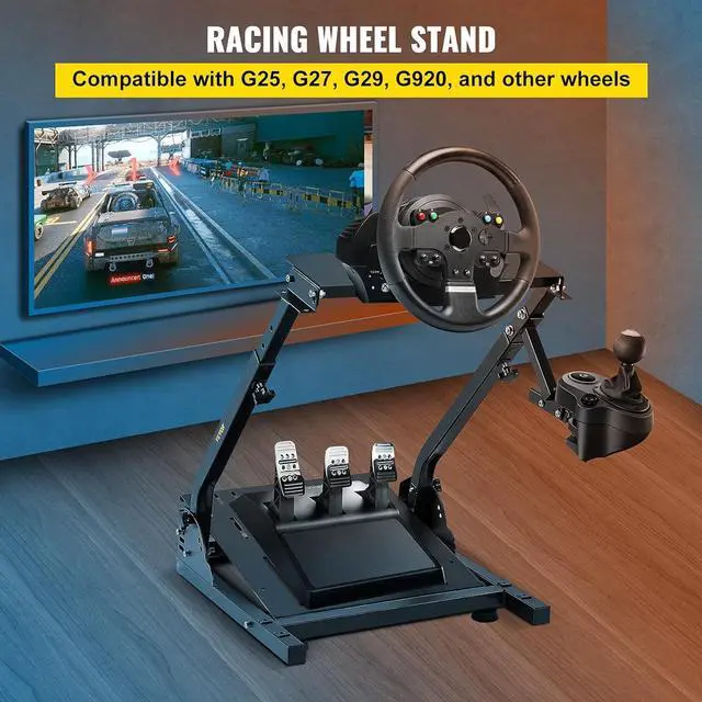 Alt view image 2 of 7 - VEVOR G920 Racing Steering Wheel Stand Shifter Mount fit for Logitech G27 G25 G29 Gaming Wheel Stand Wheel Pedals NOT Included Racing Wheel Stand