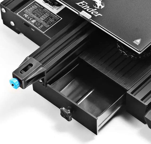 Alt view image 3 of 7 - Official Creality Ender 3 V2 3D Printer, Upgraded Ender 3 3D Printer with Carborundum Glass Bed, Silent Motherboard and MeanWell Power Supply, Build Volume 220 x 220 x 250 mm