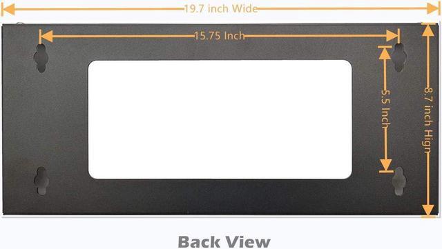 Alt view image 4 of 7 - Wall Mount Rack 4U Vertical Rack 19Inch Wall Mountable Server Rack Heavy Duty Network Open Rack (4U)