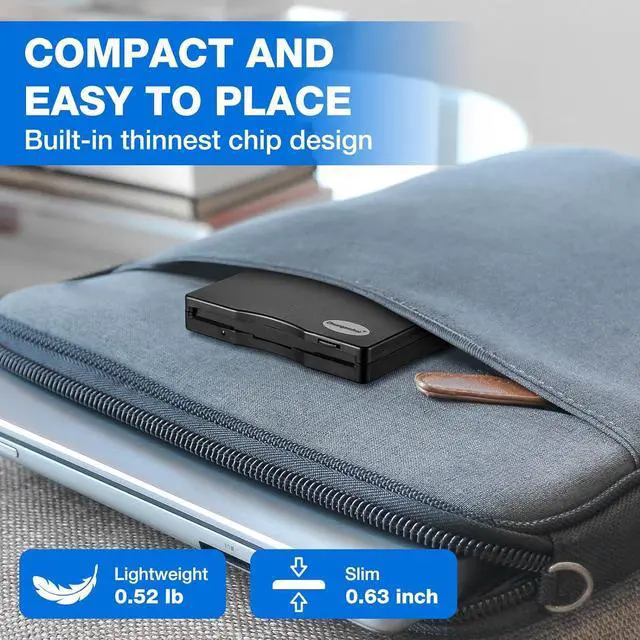 Alt view image 5 of 7 - Floppy Disk Reader, 3.5 inch External USB Type C Floppy Disk Drive for PC, Laptop and Desktop Compatible with Windows 11/10/8/7/2000/XP, Black, Frosted Texture