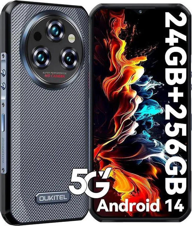 OUKITEL WP35 Rugged Smartphone 5G - 24GB+256GB/TF 2TB Android 14