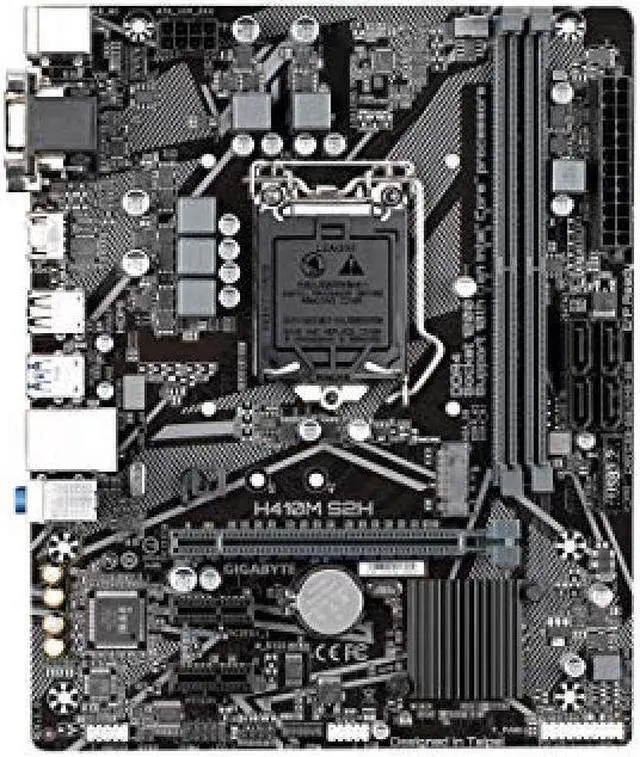 Alt view image 12 of 14 - GIGABYTE H410M S2H LGA 1200 Intel H410 Micro-ATX Motherboard with M.2, SATA 6Gb/s, USB 3.2 Gen 1