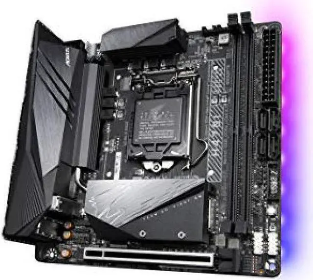 Alt view image 8 of 9 - GIGABYTE H470I AORUS PRO AX LGA 1200 Intel H470 Mini-ITX Motherboard with Dual M.2, SATA 6Gb/s, USB 3.2 Gen 1, WIFI 6, 2.5 GbE LAN