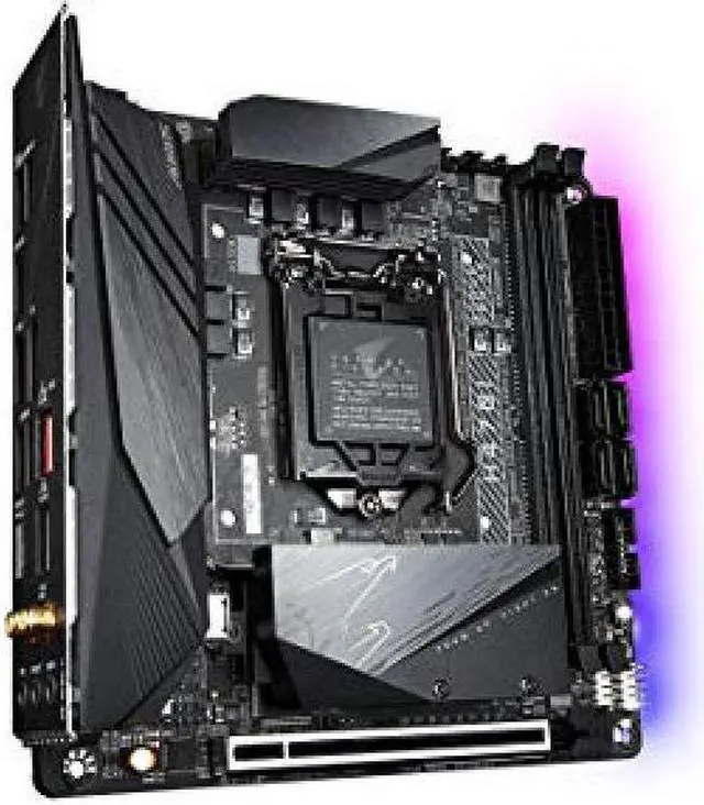 Alt view image 7 of 9 - GIGABYTE H470I AORUS PRO AX LGA 1200 Intel H470 Mini-ITX Motherboard with Dual M.2, SATA 6Gb/s, USB 3.2 Gen 1, WIFI 6, 2.5 GbE LAN