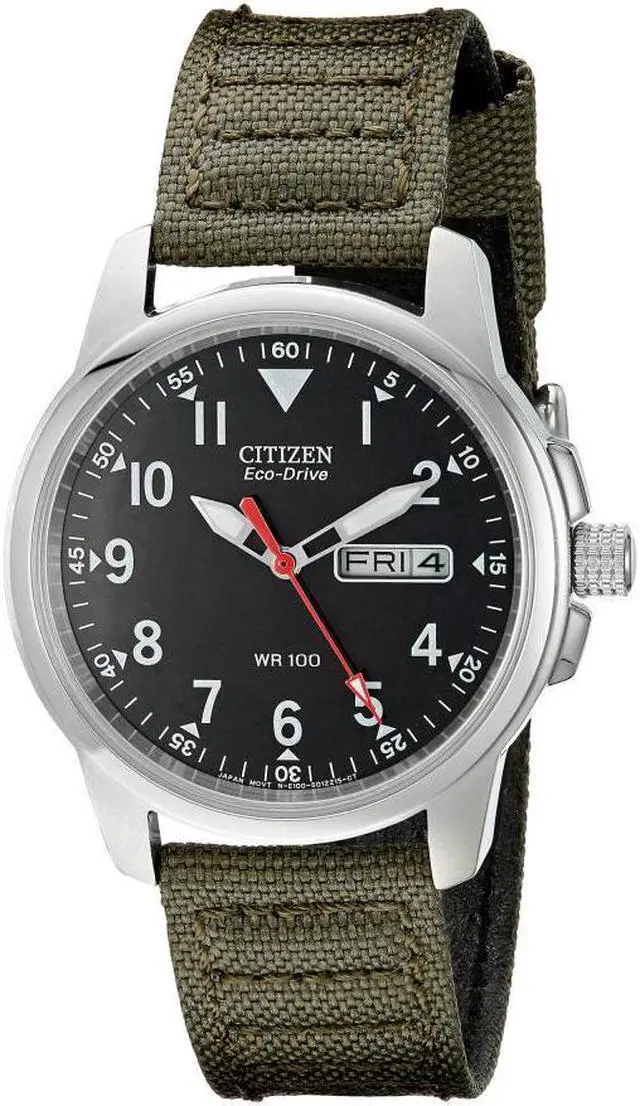 Alt view image 6 of 11 - Men's Green Citizen Eco Drive Watch BM8180-03E