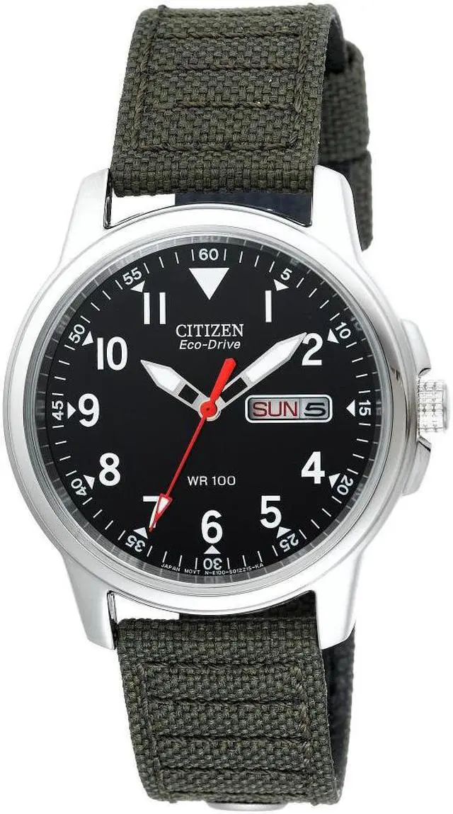 Alt view image 7 of 11 - Men's Green Citizen Eco Drive Watch BM8180-03E