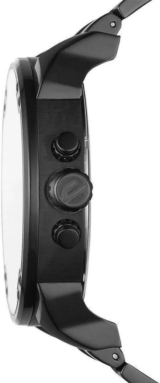 Alt view image 6 of 10 - DIESEL MEN'S 55MM BLACK STEEL BRACELET & CASE QUARTZ ANALOG WATCH DZ7395