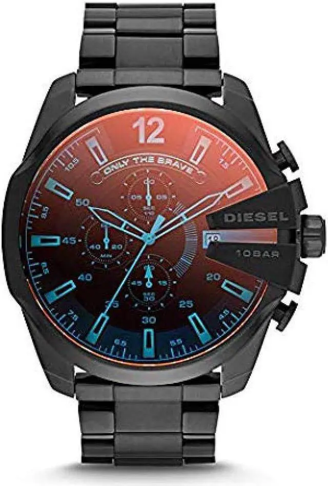 Alt view image 19 of 20 - Diesel DZ4318 Mega Chief Black Ion-plated Stainless Steel Mens Watch