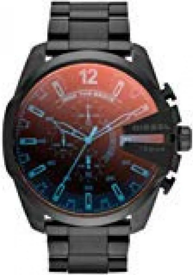 Alt view image 20 of 20 - Diesel DZ4318 Mega Chief Black Ion-plated Stainless Steel Mens Watch