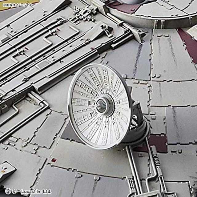Alt view image 3 of 4 - Bandai Star Wars Millennium Falcon The Rise of Skywalker 1/144 Scale - BAS5058195