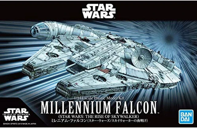 Alt view image 4 of 4 - Bandai Star Wars Millennium Falcon The Rise of Skywalker 1/144 Scale - BAS5058195