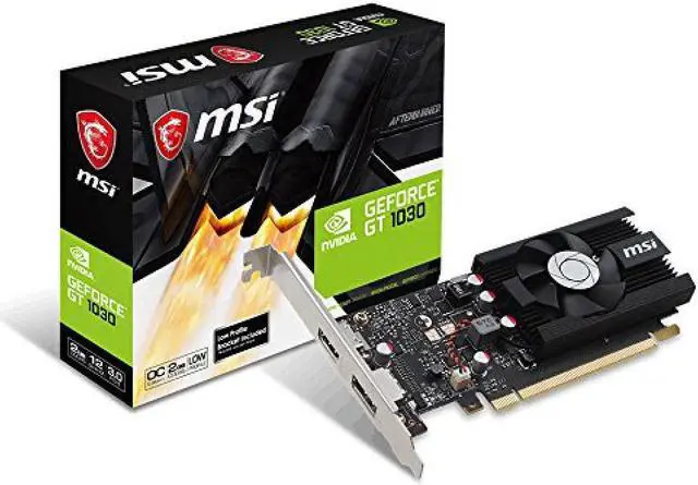 Main image of MSI LowProfile Compatible GeForce GT 1030 Graphics Card GeForce GT 1030 2GD4 LP OC