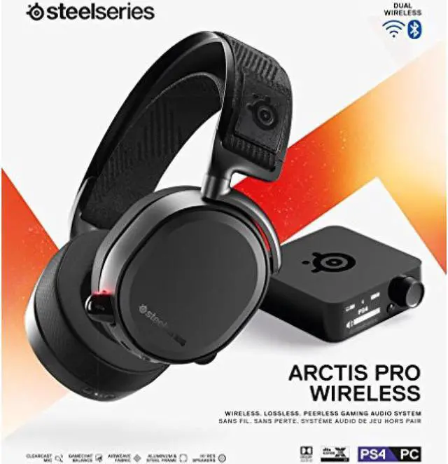 Alt view image 5 of 7 - [] Sealed Wireless Gaming Headset Steelseries Arctis Pro Wireless 61473 PC PS4 Compatible 7.1ch Surround