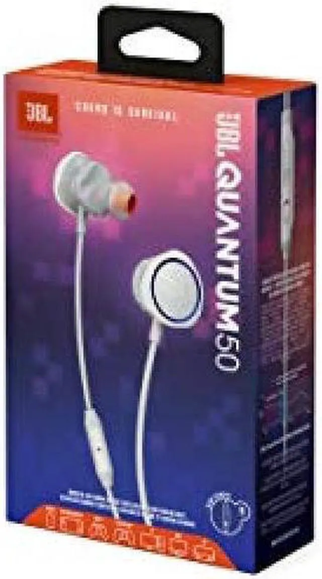 Alt view image 3 of 7 - JBL QUANTUM 50 white Gaming earphone / headset / 3.5MM plug / white / 2020 model / JBL QUANTUM50WHT [/ manufacturer 1 year]
