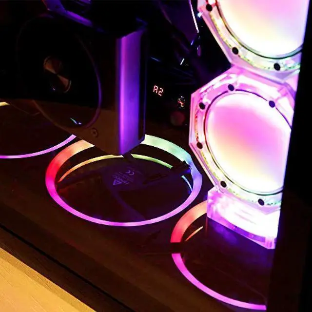 Alt view image 12 of 12 - antec spark 120mm rgb led case fan radiator,3 packs