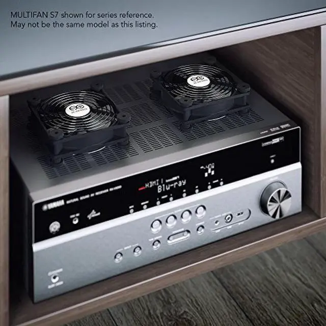 Alt view image 17 of 17 - AC Infinity MULTIFAN S4, Quiet 140mm USB Fan for Receiver DVR Playstation Xbox Computer Cabinet Cooling