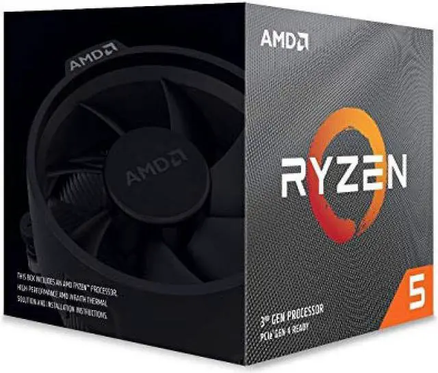 Alt view image 5 of 6 - AMD Ryzen 5 3500 Desktop Processor 100-100000050BOX 3.60GHz Socket-AM4 65W with Wraith Stealth Cooler