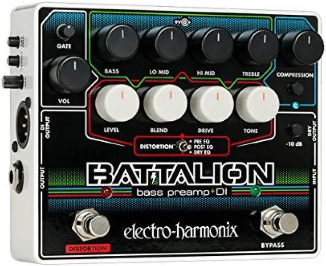 Alt view image 6 of 12 - Electro-Harmonix Battalion Bass Preamp & DI Pedal