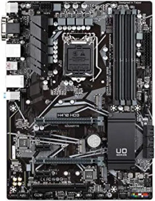 Alt view image 6 of 7 - GIGABYTE H470 HD3 LGA 1200 Intel H470 ATX Motherboard with Dual M.2, SATA 6Gb/s, USB 3.2 Gen 2