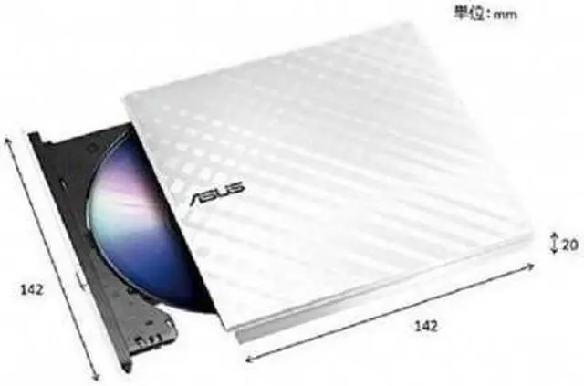 Alt view image 9 of 10 - ASUS USB 2.0 External Slim DVDRW Drive Model SDRW-08D2S-U (90-DQ0436-UA221KZ)
