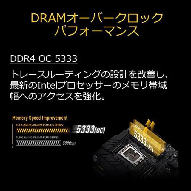 Alt view image 4 of 7 - ASUS INTEL 12th Generation CPU (LGA1700) Compatible B660 Chipset mATX Motherboard TUF GAMING B660M-PLUS D4 [Domestic]