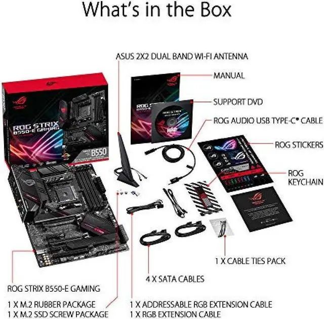 Alt view image 10 of 12 - ASUS ROG STRIX B550-E GAMING (90MB1470-M0EAY0) AM4 AMD B550 SATA 6Gb/s ATX AMD Motherboard