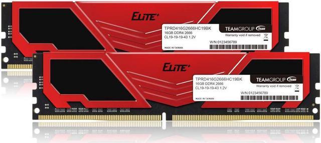 TEAM DDR4 2666Mhz PC4-21300 16GBx2 (32GBkit) Desktop memory Elite 