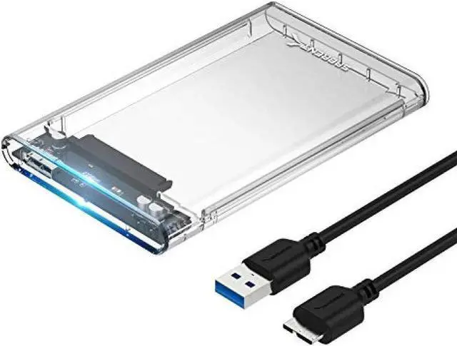 Alt view image 9 of 16 - SABRENT 2.5-Inch SATA to USB 3.0 Tool-Free Clear External Hard Drive Enclosure [Optimized for SSD, Supports UASP SATA III] (EC-OCUB)