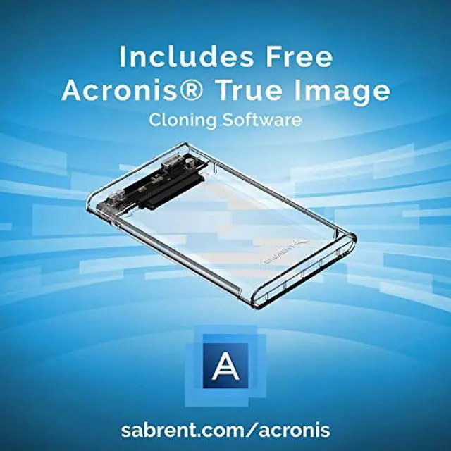 Alt view image 10 of 16 - SABRENT 2.5-Inch SATA to USB 3.0 Tool-Free Clear External Hard Drive Enclosure [Optimized for SSD, Supports UASP SATA III] (EC-OCUB)