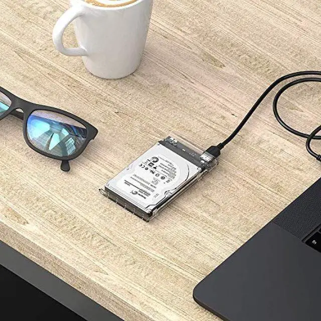 Alt view image 15 of 16 - SABRENT 2.5-Inch SATA to USB 3.0 Tool-Free Clear External Hard Drive Enclosure [Optimized for SSD, Supports UASP SATA III] (EC-OCUB)