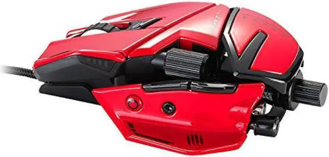 Alt view image 5 of 7 - Mad Catz Mad Catz Gaming Mouse RAT 8+ ADV Wired Mouse Ergonomic Design Pixart PMW 3389 PRO with Optical Sensor MR06DCINRD000-0JI