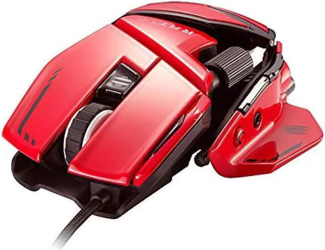 Alt view image 6 of 7 - Mad Catz Mad Catz Gaming Mouse RAT 8+ ADV Wired Mouse Ergonomic Design Pixart PMW 3389 PRO with Optical Sensor MR06DCINRD000-0JI
