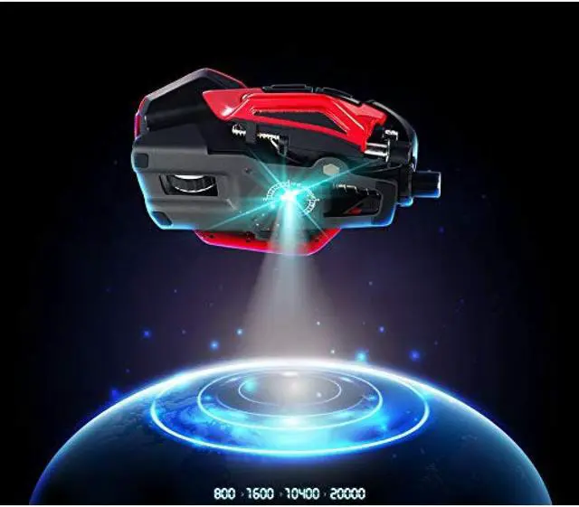 Alt view image 7 of 7 - Mad Catz Mad Catz Gaming Mouse RAT 8+ ADV Wired Mouse Ergonomic Design Pixart PMW 3389 PRO with Optical Sensor MR06DCINRD000-0JI