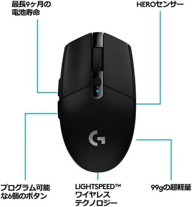 Logicool G Gaming mouse wireless G304 HERO sensor LIGHTSPEED