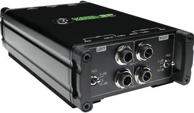Alt view image 7 of 20 - Mackie MDB-2P M-Series Passive Stereo Direct Box