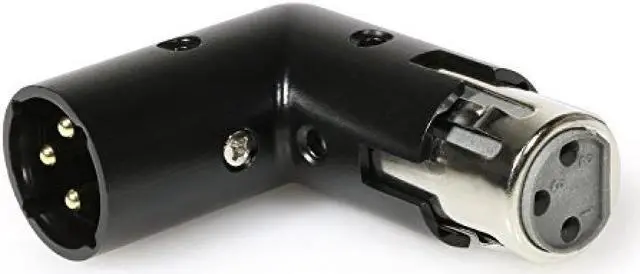 Alt view image 6 of 8 - LyxPro XLR Angle Adapter Dual Male and Female can be positioned to 4 different angles Right Left and 90 degree great for mixers that interfere with other applications