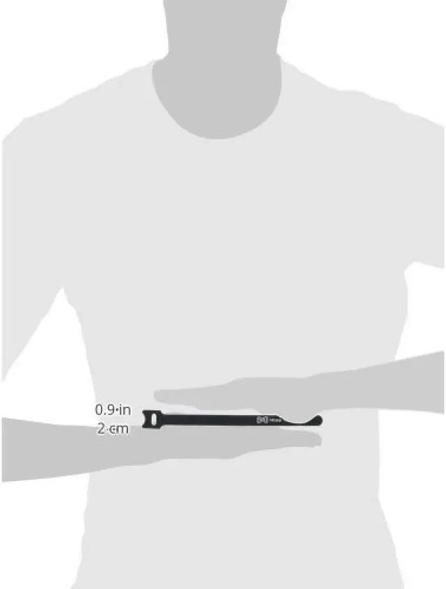 Alt view image 8 of 9 - Hosa Technology WTI-508 8" Hook and Loop Cable Tie, 50 Pack