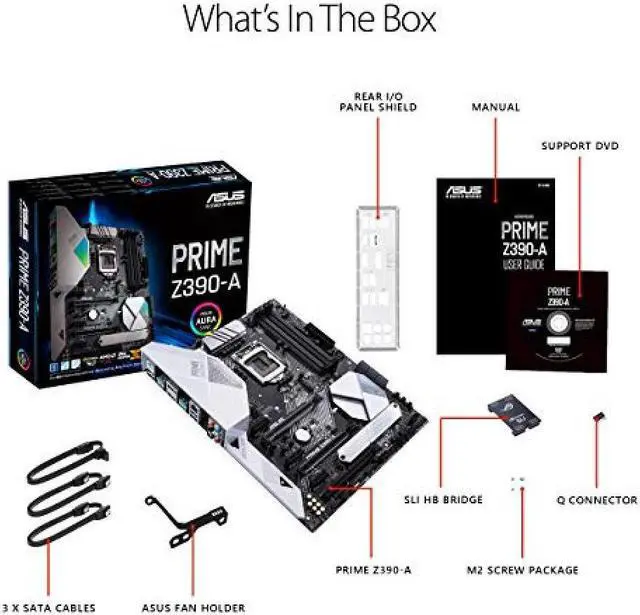 Alt view image 17 of 17 - ASUS Prime Z390-A LGA 1151 (300 Series) Intel Z390 SATA 6Gb/s ATX Intel Motherboard