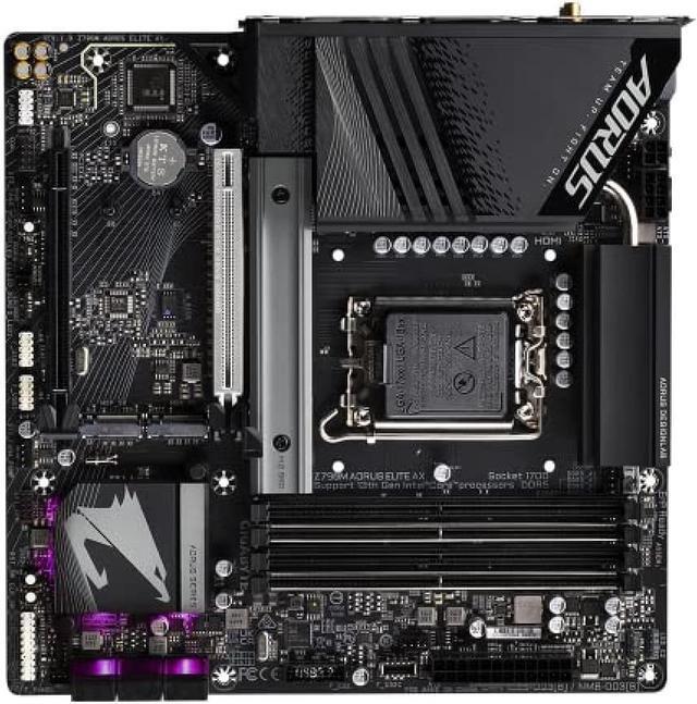 Alt view image 5 of 6 - GIGABYTE Z790M AORUS ELITE AX Micro-ATX Motherboard MB5933