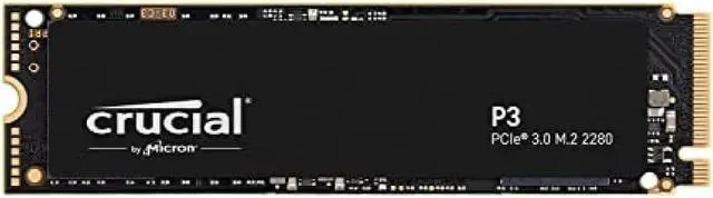 Main image of Crucial P3 500GB 3D NAND NVMe PCIe3.0 M.2 SSD up to 3500MB/s CT500P3SSD8JP 5 Year Warranty Domestic Authorized Dealer Product