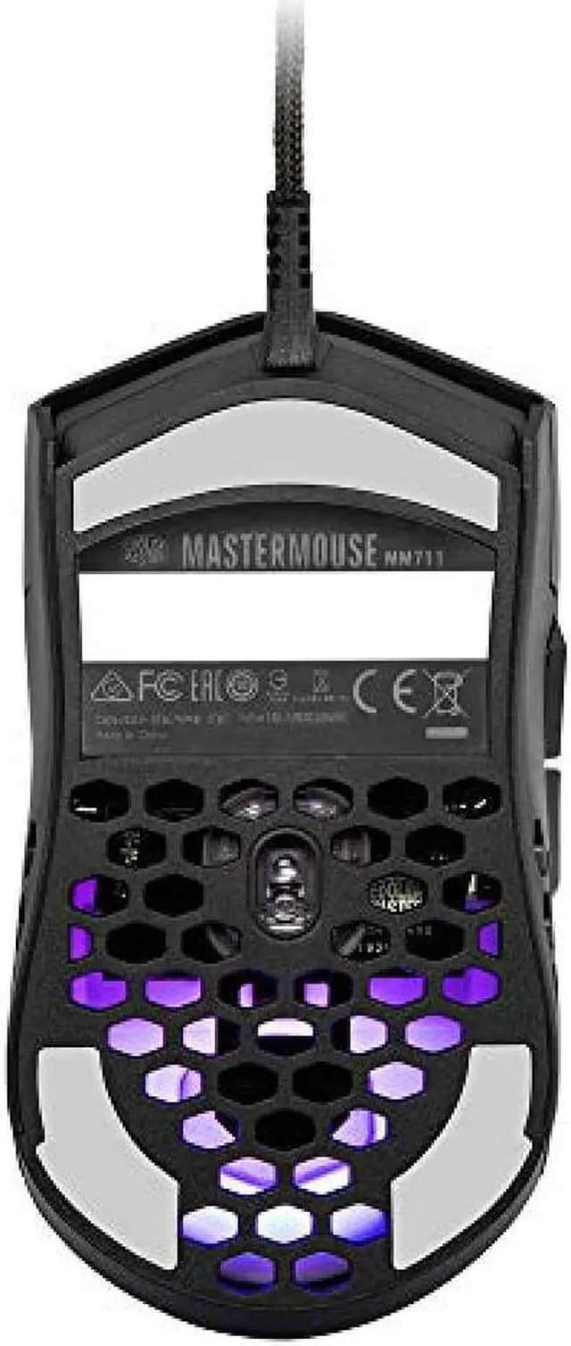 Alt view image 4 of 5 - Cooler Master MasterMouse MM711 Black Glossy Gaming mouse Super lightweight Honeycomb shell adopted MM-711-KKOL2 MS439