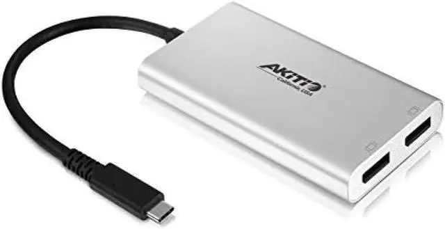 Main image of AKiTiO T3-2DP (Thunderbolt 3 compatible DisPlayPort adapter / 4K 60Hz 2 screen simultaneous output or 5K 60Hz output compatible)