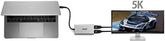 Alt view image 4 of 6 - AKiTiO T3-2DP (Thunderbolt 3 compatible DisPlayPort adapter / 4K 60Hz 2 screen simultaneous output or 5K 60Hz output compatible)