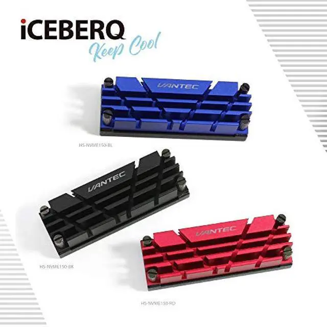 Alt view image 6 of 7 - M.2 NVMe SSD dedicated heat dissipation aluminum alloy cooling heat sink