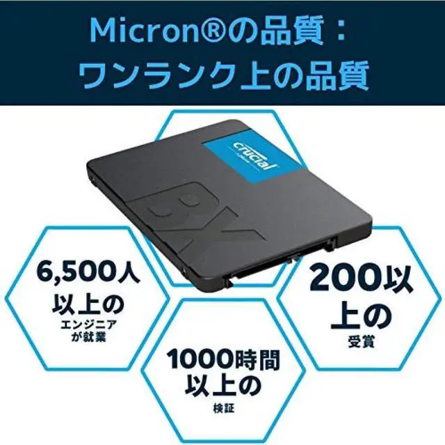 Alt view image 3 of 7 - Crucial SSD Built-in 2.5 inch SATA connection BX500 series 1TB Domestic product CT1000BX500SSD1JP