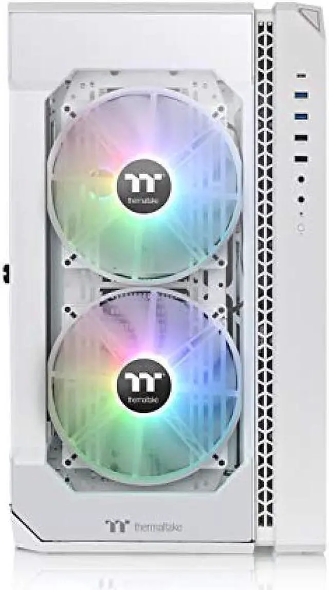 Alt view image 5 of 8 - Thermaltake View 51 TG ARGB SNOW EDITION Full Tower PC Case Enhanced Glass Swing Door Panel CA-1Q6-00M6WN-00 CS7811