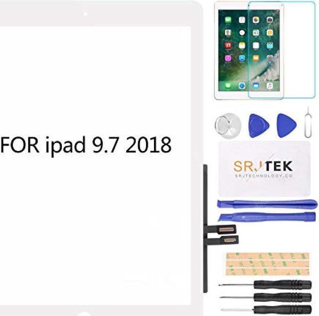 Black Touch Screen Digitizer Repair Kit for iPad 9.7 2018 iPad 6 6th Gen  A1893 A1954 Front Glass Replacement (Without Home Button,not Include LCD)